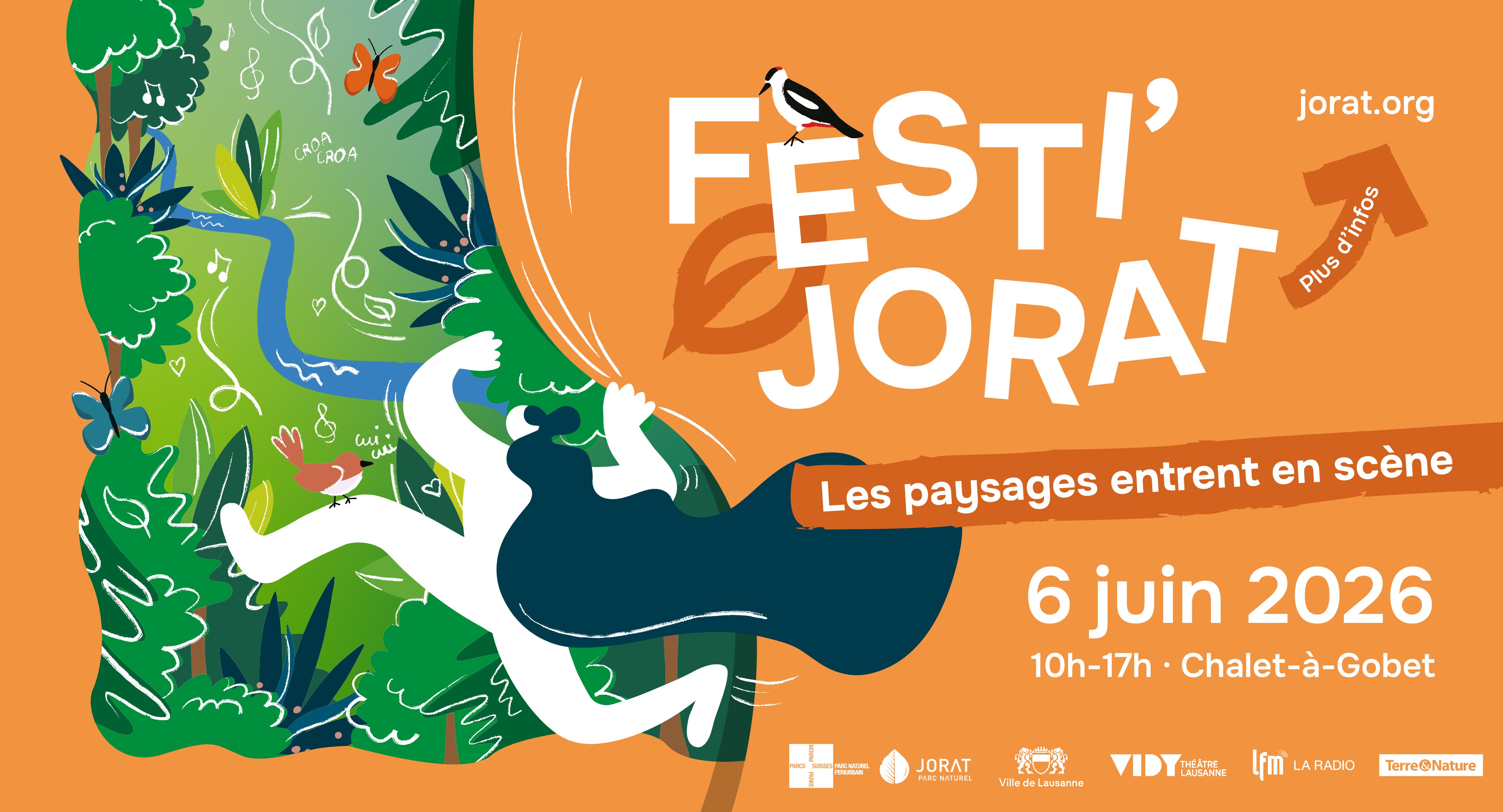 Festi'Jorat, les paysages entrent en scène ! - Une journée joyeuse et immersive au cœur des paysages | Les Parcs suisses