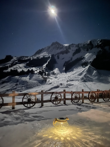 Schneeschuhtour bei Nacht zum Gantrischli mit Fondue